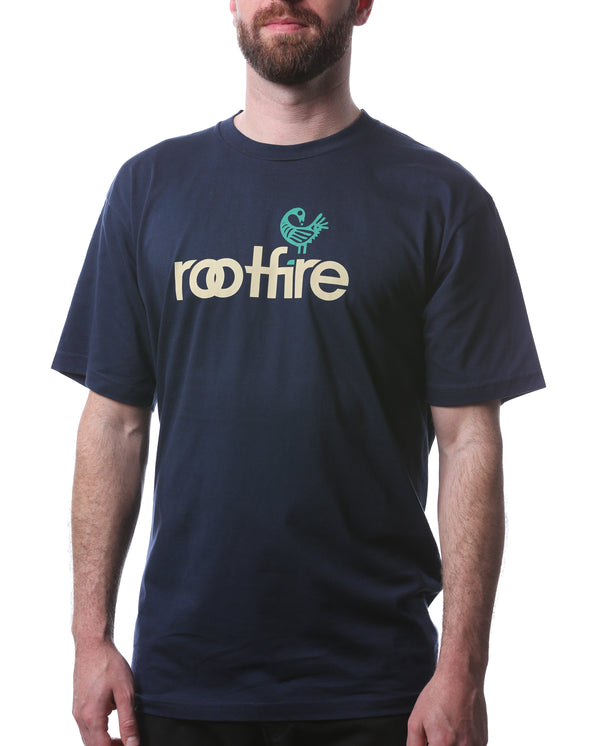 Wordmark w/Sankofa T-Shirt (Navy) *Small Only