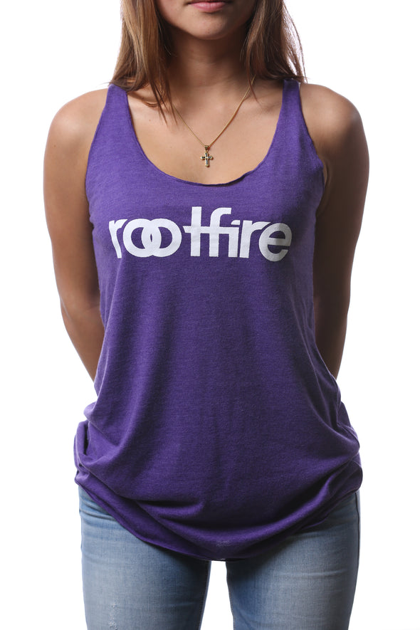 Wordmark Racerback TankTop (Purple)