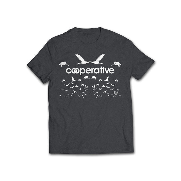 Rootfire Cooperative Flock T-Shirt (Heather Charcoal)