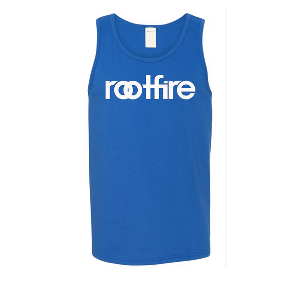 wordmark - royal blue tank